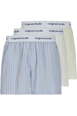 JACK & JONES Jacvesterbro Woven Boxers 3 Pack Jack & J S Blue