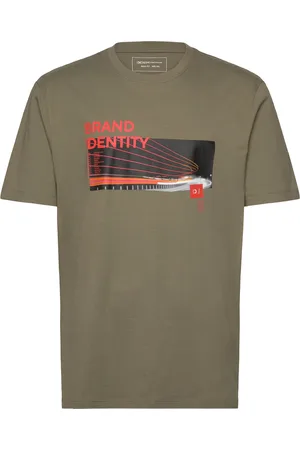 TOM TAILOR Photo Print T-Shirt Khaki