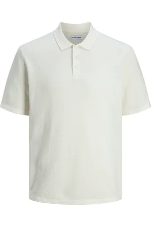 JACK & JONES Jjegeorge Knit Polo Ss Sn Jack & J S White