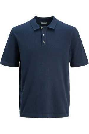 JACK & JONES Jjeemil Knit Relaxed Polo Ss Sn Jack & J S Navy