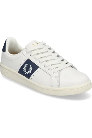 Fred Perry B721 Lthr Perf/Branded White