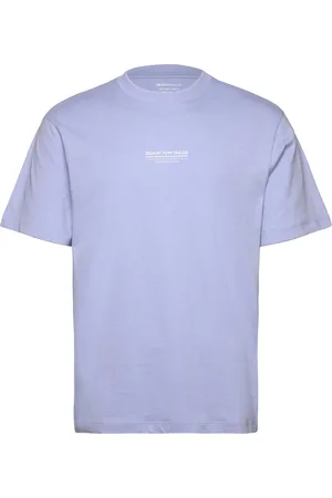 TOM TAILOR Relaxed Printed T-Shirt Blue