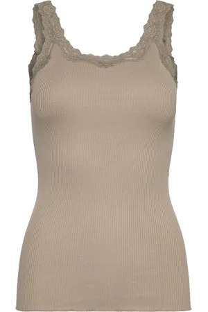 Rosemunde Rwbabette Sl Deep Back Lace Top Khaki
