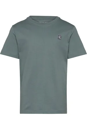 Calvin Klein Mono Mini Badge Reg T-Shirt Blue