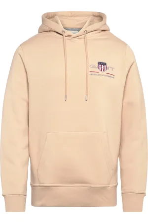 GANT Reg Medium Archive Shield Hoodie Beige