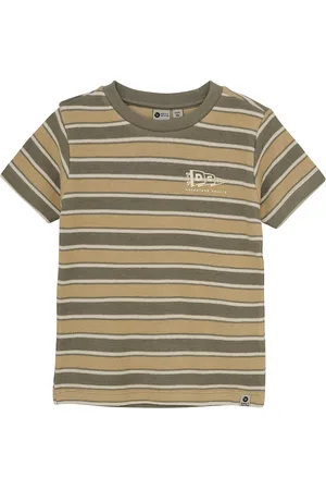 Daily7 T-Shirt Stripe Khaki
