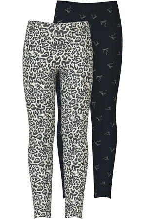 NAME IT Nkfvivian 2P Aop Legging Grey