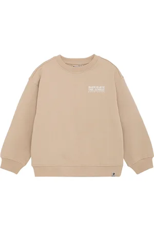 Daily7 Sweater Over D Print Beige