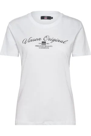 Vinson Layla Reg Sj Vin W Tee White