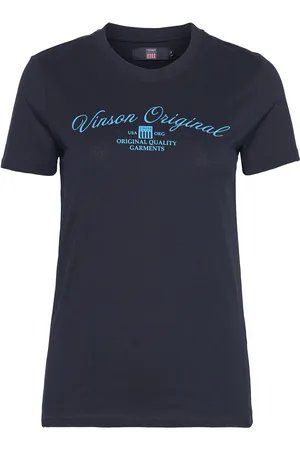 Vinson Layla Reg Sj Vin W Tee Navy