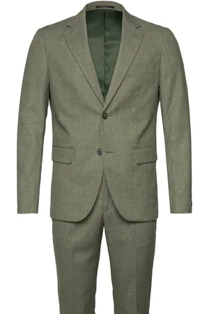 Lindbergh Structure Stretch Suit Khaki