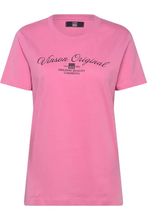 Vinson Layla Reg Sj Vin W Tee Pink