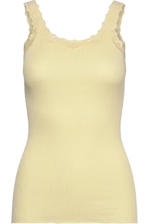 Rosemunde Rwbabette Sl Deep Back Lace Top Yellow
