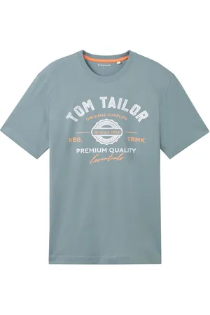 TOM TAILOR Logo Tee Blue