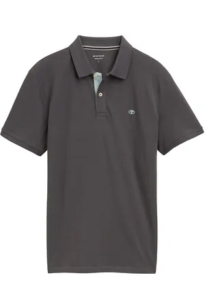 TOM TAILOR Basic Polo With Contrast Grey