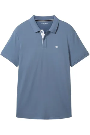 TOM TAILOR Basic Polo With Contrast Blue