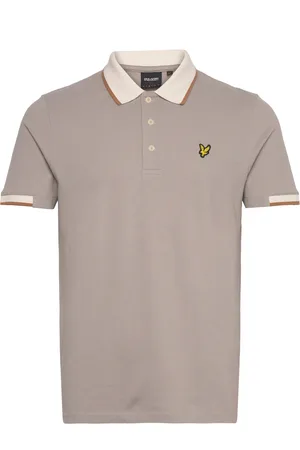 Lyle & Scott Half Tipped Polo Shirt Grey