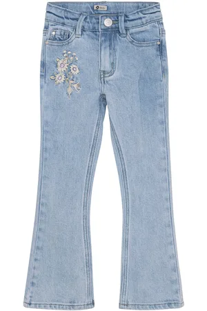 Daily7 2400 Flared Embroderie Jeans Blue