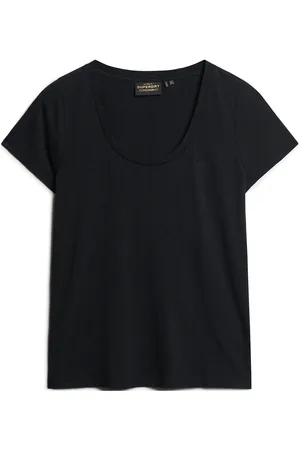 Superdry Scoop Neck Tee Black