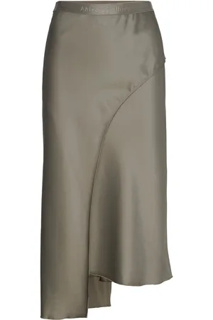 Ahlvar Gallery Saya Satin Skirt Green