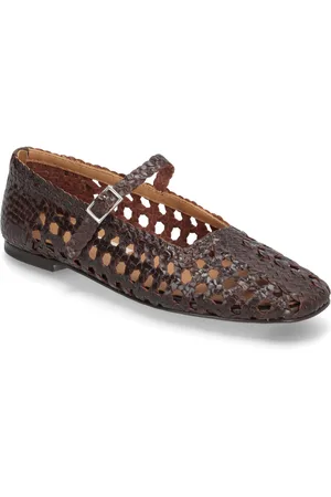 Miista Yeida Chocolate Brown Ballerina Brown