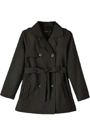 NAME IT Nkfmadelin Trench Coat Noos Black