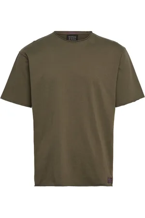 Scotch&Soda Raw Edge Relaxed Fit T-Shirt Khaki
