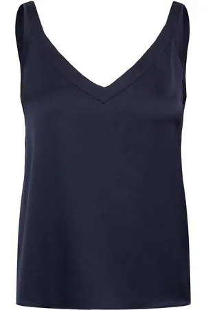 Ahlvar Gallery Shin Silk Tank Navy