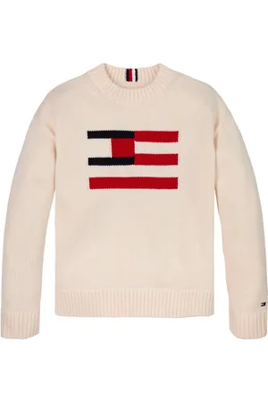 Tommy Hilfiger Flag Sweater Cream