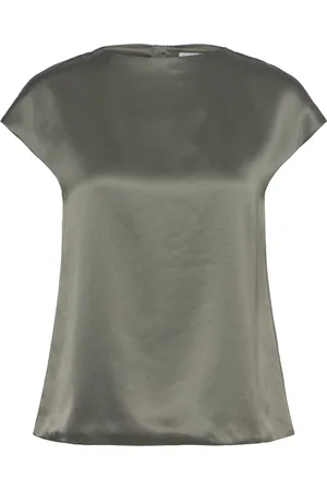 Ahlvar Gallery Yui Satin Top Khaki