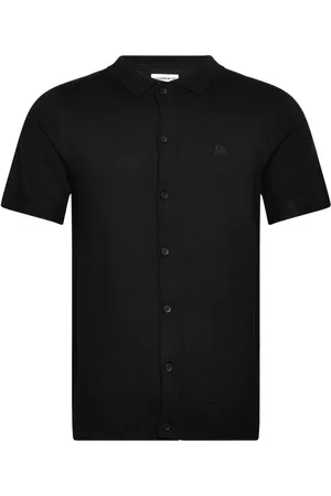 Lindbergh Ecovero S/S Cardigan W. Collar Black
