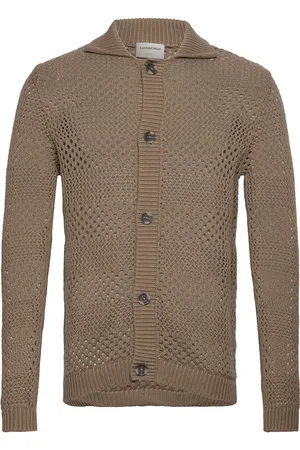 Lindbergh Crochet Cardigan Brown