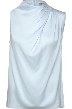 Ahlvar Gallery Lima Silk Tank Blue