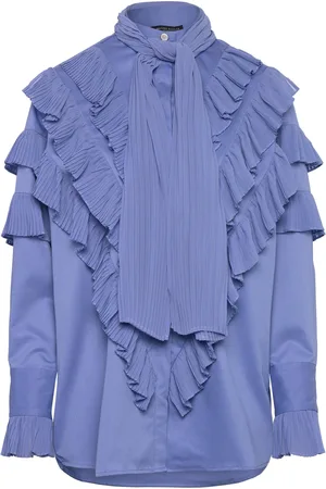 Bruuns Bazaar Cardinibbtilja Shirt Blue