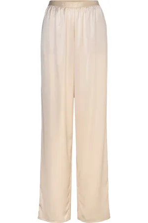 Ahlvar Gallery Ayla Satin Trousers Cream