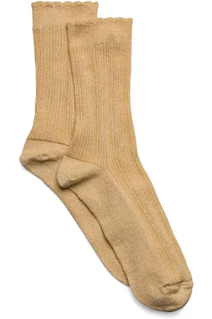 mp Denmark Celosia Glitter Socks Yellow