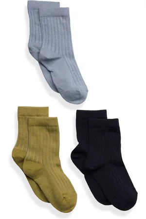 mp Denmark Cotton Rib Socks - 3-Pack Blue