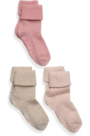 mp Denmark Ida Glitter Socks - 3-Pack Pink