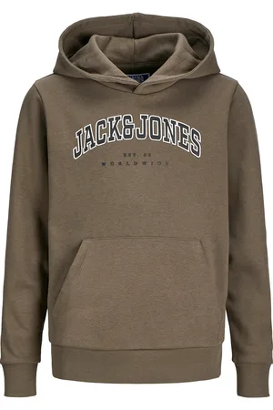 JACK & JONES Jjecaleb Varsity Sweat Hood Noos Jnr Jack & J S Brown