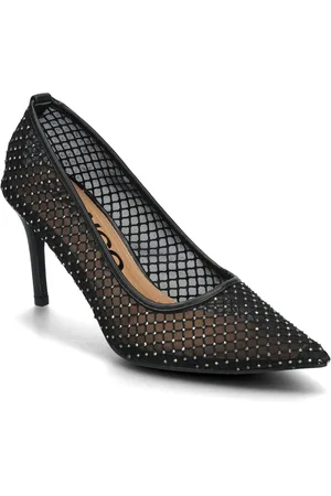 Bianco Biasassy Pump Rhinest Mesh Black
