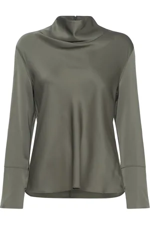 Ahlvar Gallery Ayumi Silk Blouse Khaki