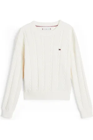 Tommy Hilfiger Cable Sweater White