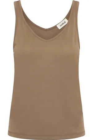 Soaked in Luxury Slcolumbine Tank Top Brown