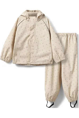 Sofie Schnoor Baby and Kids Varask Rain Suit Beige