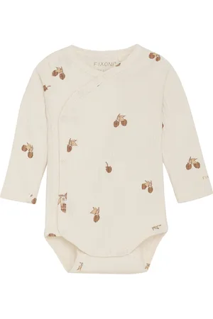FIXONI Wrap Body Ls Rib Beige