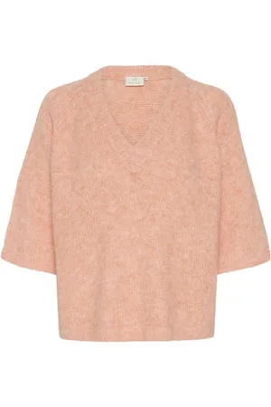 Kaffe Kaemilie V-Neck Pullover Coral