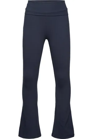MANGO Flared Leggings Navy