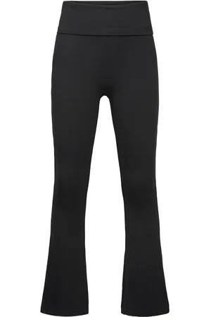 MANGO Flared Leggings Black
