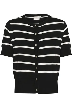 Kaffe Kalizza Short Sleeve Cardigan Black
