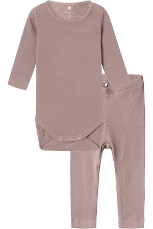 NAME IT Nbnkab Ls Body Legging Set Noos Pink